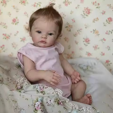 Poupées reborn réalistes de 18 pouces, corps entier en vinyle, poupées bébé fille réalistes, poupées bébé tout-petit, poupées réalistes comme des vraies poupées, poupées bébé réalistes avec cheveux pour enfants de 3 an