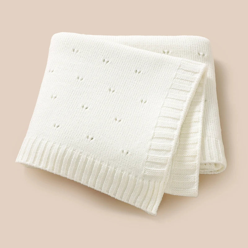 Couverture tricotée pour bébé, solide, pour nouveau-né, garçon et fille, couette de literie, 90x70CM, pour poussette, lange d'emmaillotage, sac de nuit Super doux à carreaux, chaud