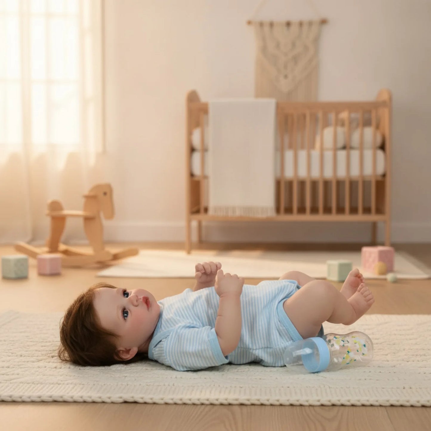 45 cm réaliste bébé poupées vivant Reborn bébés comme réel Silicone vinyle corps complet garçon réaliste nouveau-né enraciné cheveux poupée cadeaux