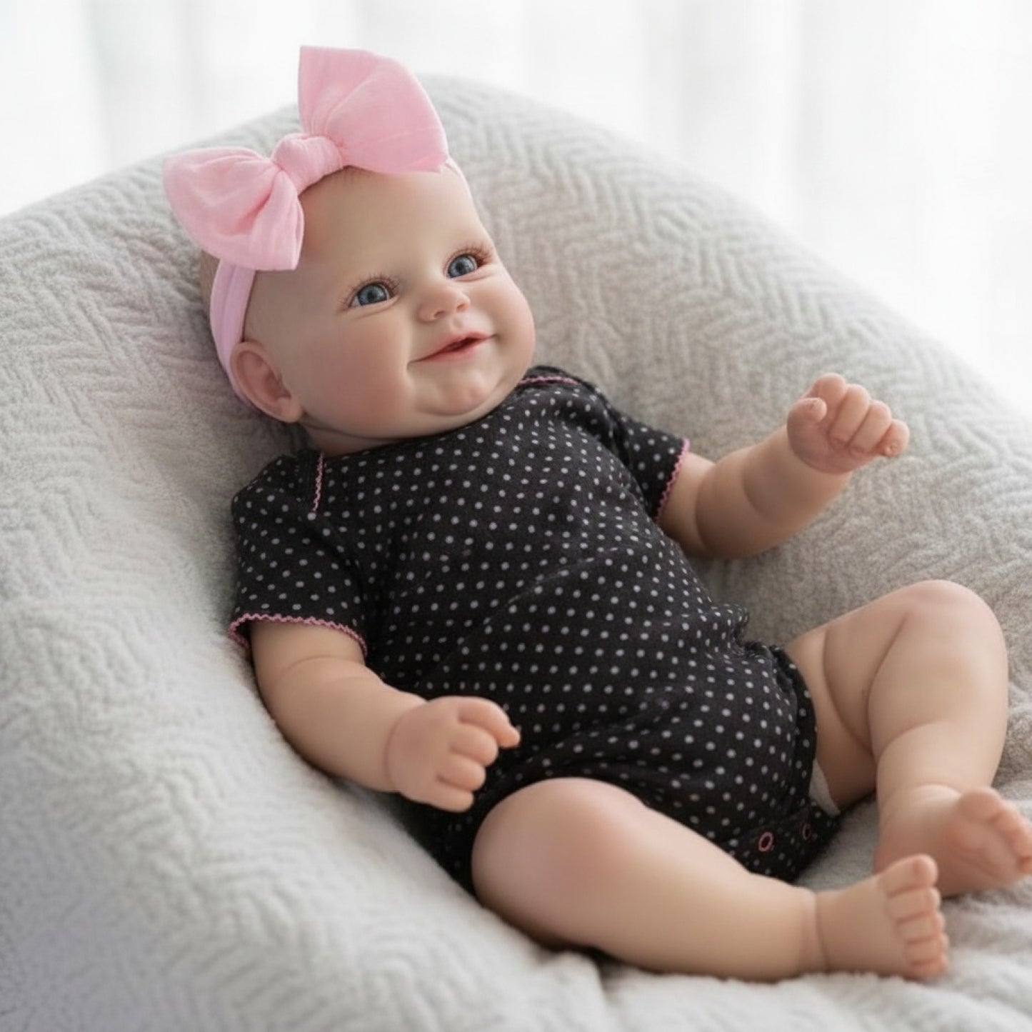 50CM Reborn bébé poupée enfant en bas âge réel doux corps complet vinyle Silicone tactile Maddie avec cheveux dessinés à la main de haute qualité poupée faite à la main