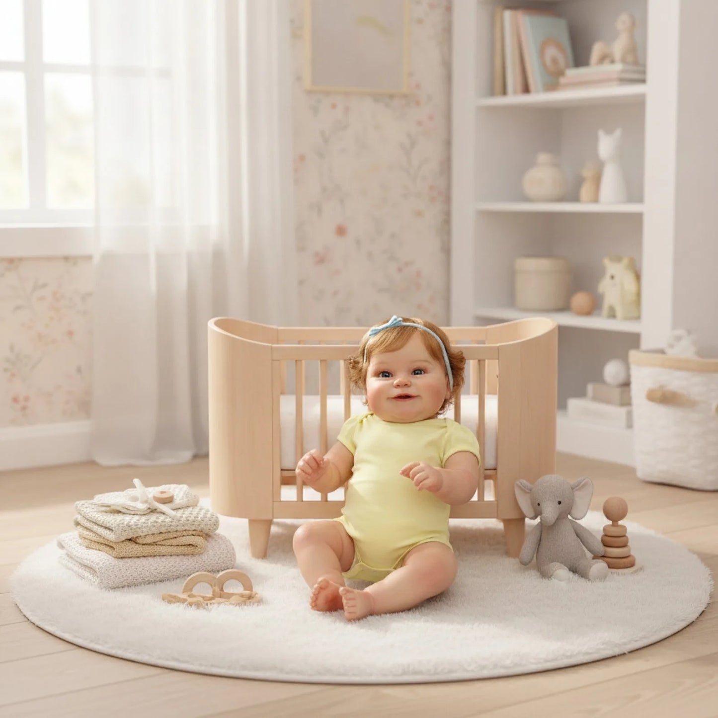 BZDOLL – poupée Reborn en vinyle, corps entier de 50cm, peau peinte en 3D, jouet Maddie pour enfants, jouet souriant pour tout-petits, cadeau d'anniversaire réaliste, jouet de bain
