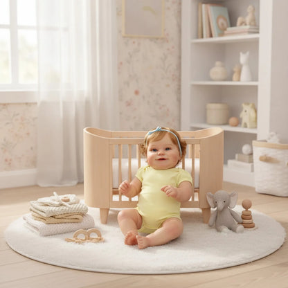 BZDOLL – poupée Reborn en vinyle, corps entier de 50cm, peau peinte en 3D, jouet Maddie pour enfants, jouet souriant pour tout-petits, cadeau d'anniversaire réaliste, jouet de bain