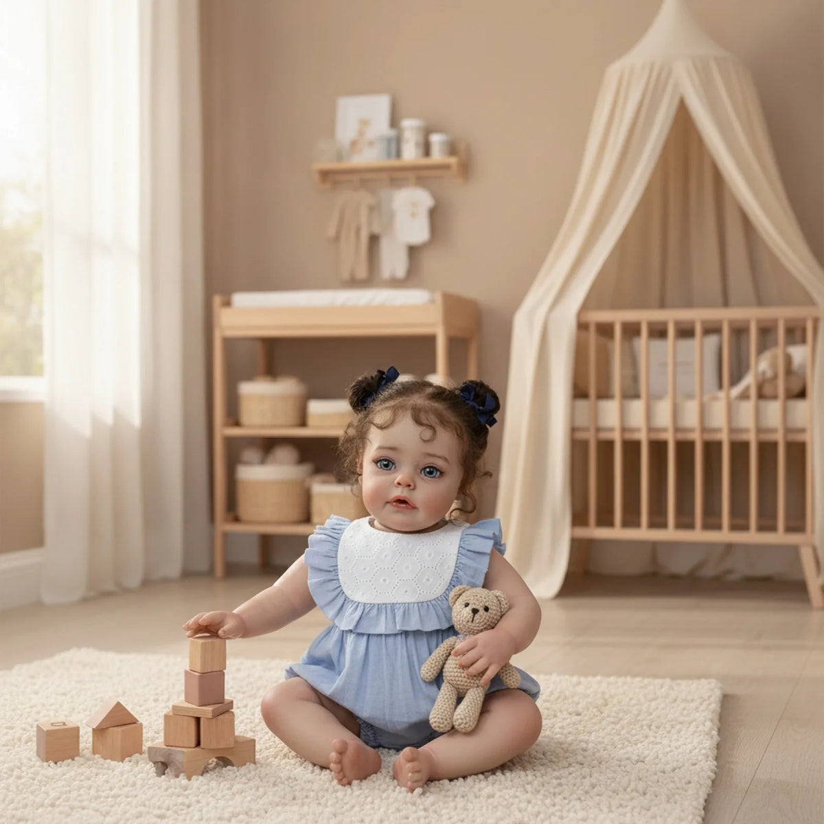 Poupées réalistes pour bébés filles, 20 pouces (48 cm), poupées réalistes qui ressemblent à un vrai nouveau-né, poupée bébé anatomiquement correcte, jouet, cadeaux de Noël