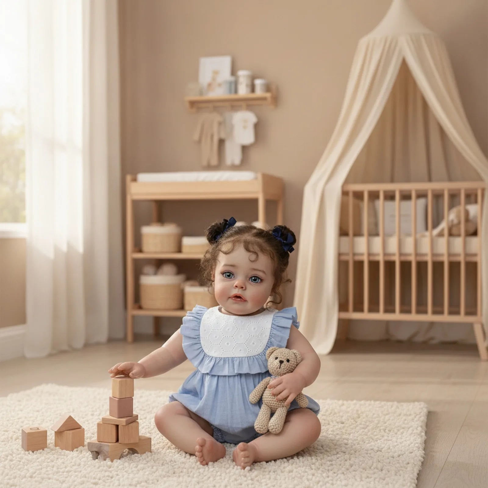 Poupées réalistes pour bébés filles, 20 pouces (48 cm), poupées réalistes qui ressemblent à un vrai nouveau-né, poupée bébé anatomiquement correcte, jouet, cadeaux de Noël