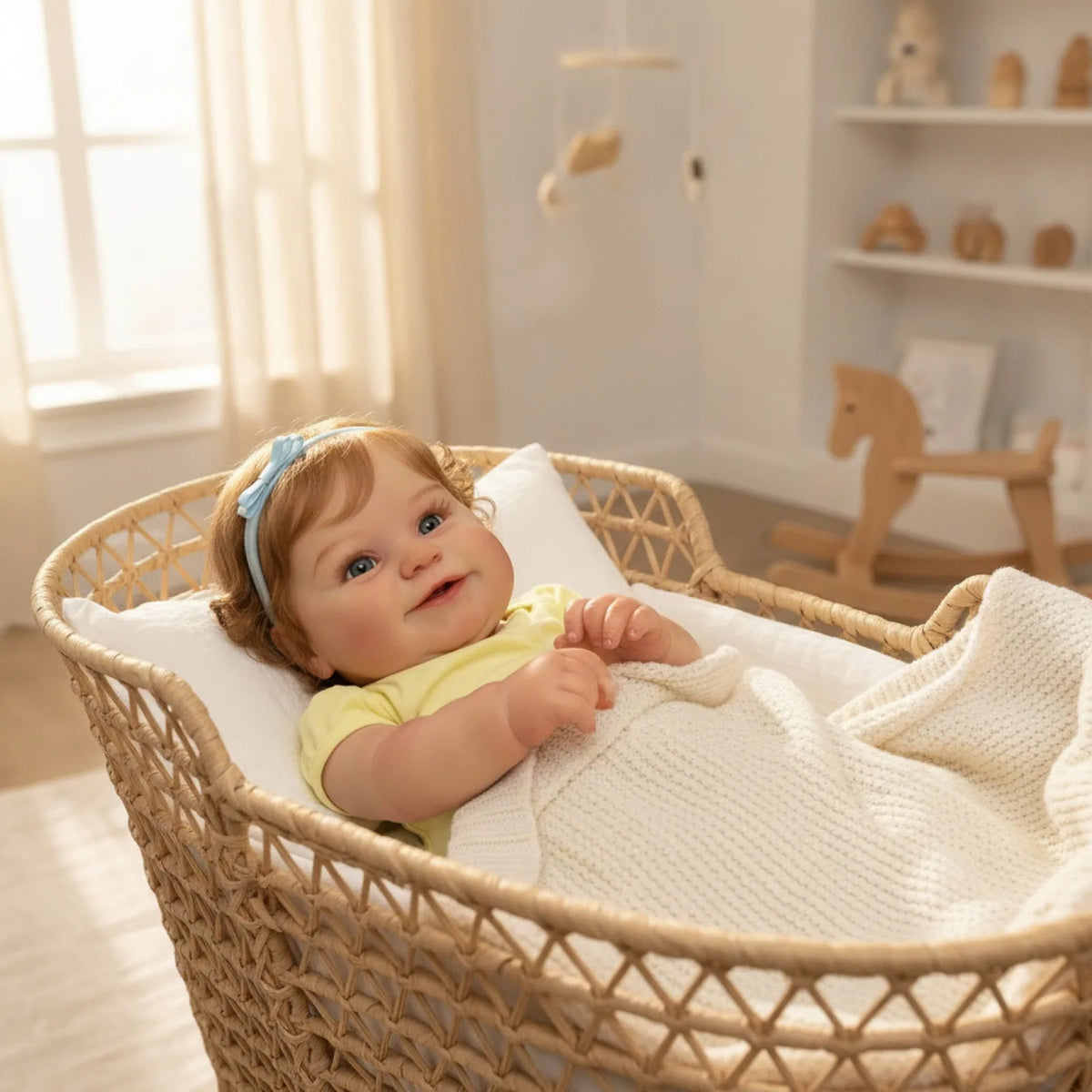 BZDOLL – poupée Reborn en vinyle, corps entier de 50cm, peau peinte en 3D, jouet Maddie pour enfants, jouet souriant pour tout-petits, cadeau d'anniversaire réaliste, jouet de bain