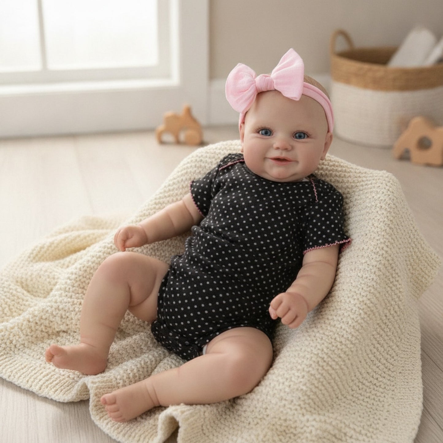50CM Reborn bébé poupée enfant en bas âge réel doux corps complet vinyle Silicone tactile Maddie avec cheveux dessinés à la main de haute qualité poupée faite à la main