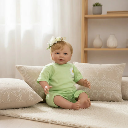 BZDOLL-Jouet de maison de jeu réaliste pour fille, silicone souple, beurre de bébé Reborn, peau 3D peinte à la main, veines visibles, mignon, 55 cm