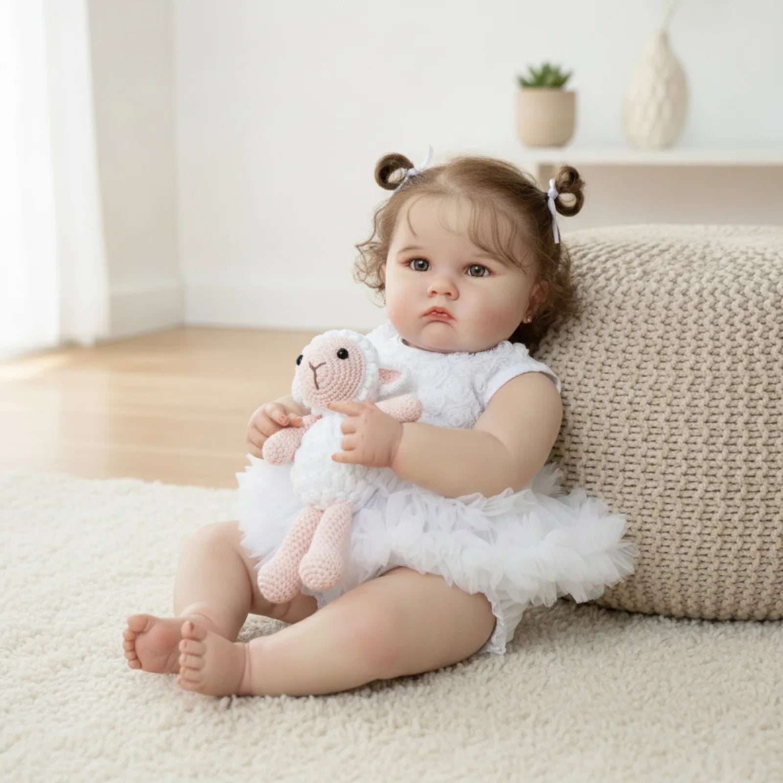 BZDOLL réaliste 60 cm 24 pouces Silicone souple Reborn bébé poupée avec peau de peinture 3D et veine vasculaire fait à la main fille cadeau d'anniversaire