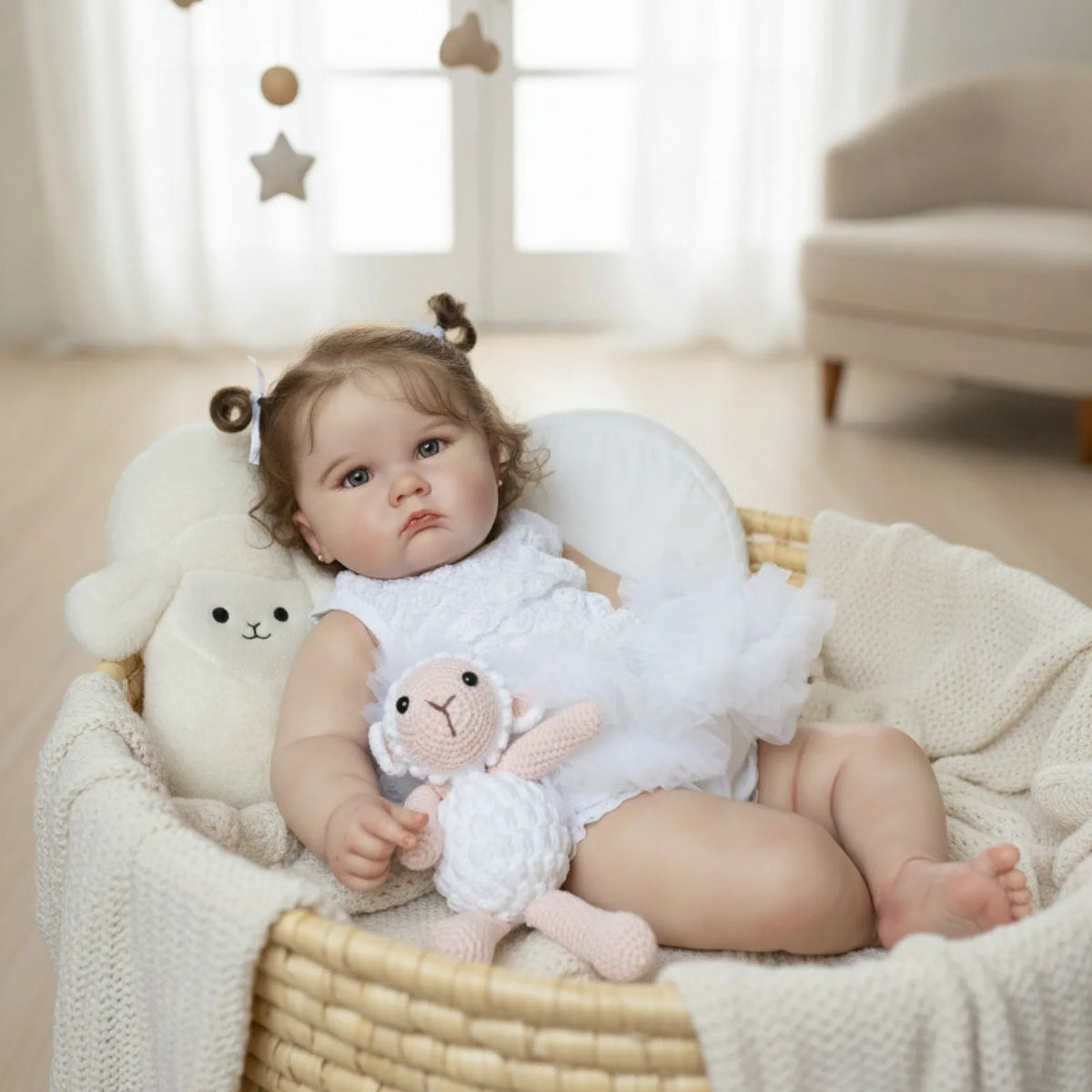 BZDOLL réaliste 60 cm 24 pouces Silicone souple Reborn bébé poupée avec peau de peinture 3D et veine vasculaire fait à la main fille cadeau d'anniversaire