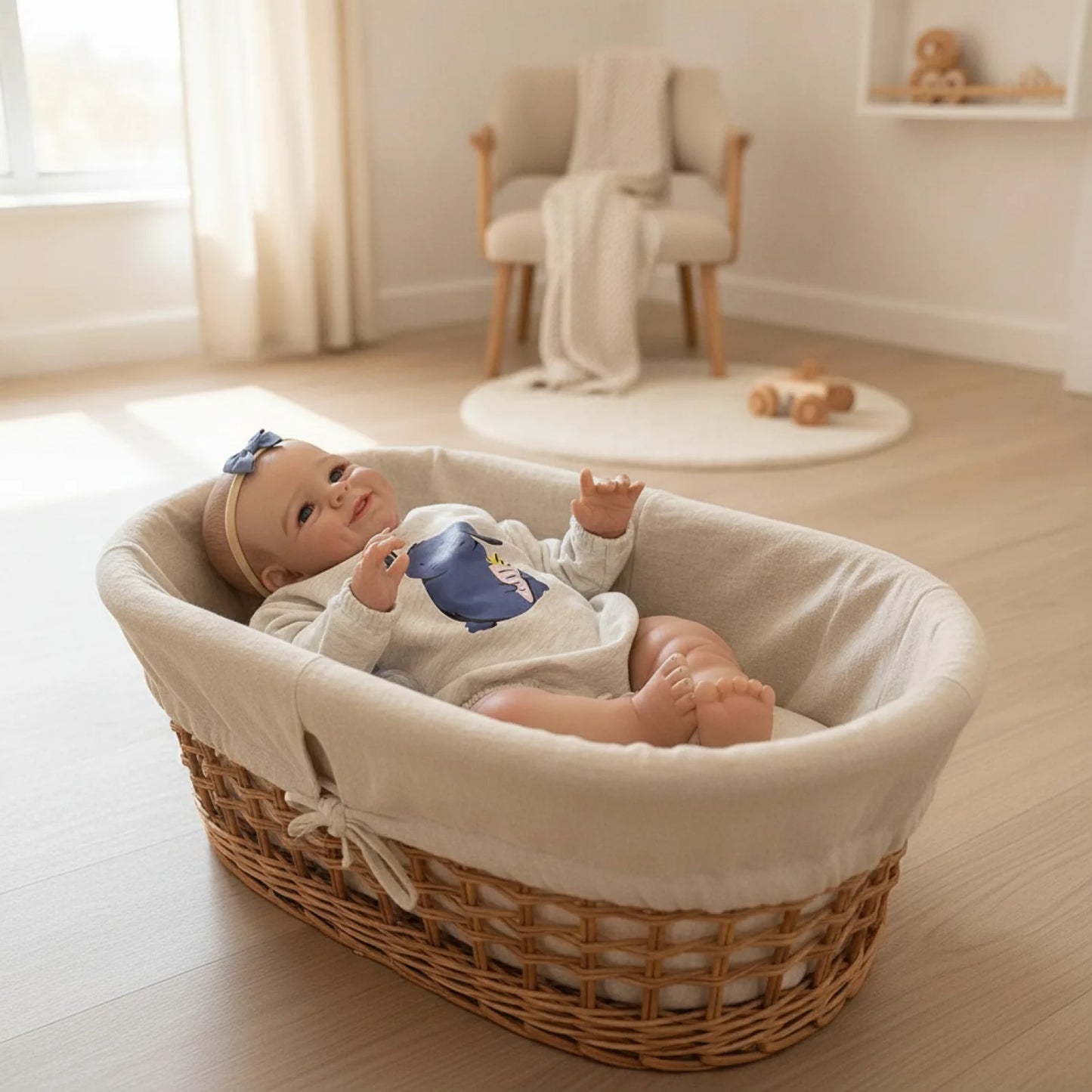 Cokela 20 pouces/50 cm vraie poupée bébé réel doux au toucher bébé réaliste Silicone Reborn bébé poupée avec des cheveux dessinés à la main
