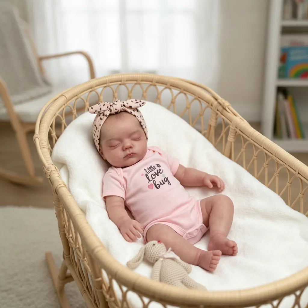 Poupée Bébé Alessia 48cm Réaliste Coton Doux