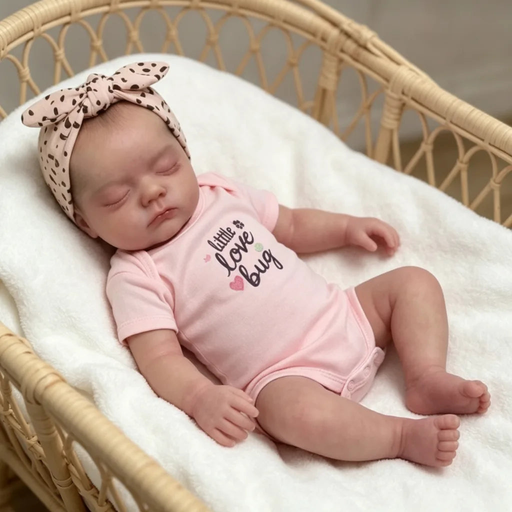 Poupée Bébé Alessia 48cm Réaliste Coton Doux