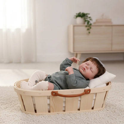 Poupée réaliste Reborn de 49 cm, poupée nouveau-né endormi réaliste, corps en vinyle souple, jouet cadeau pour enfants, collectionneurs, décoration de la maison